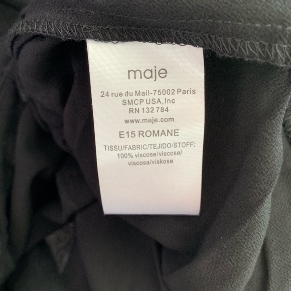 Maje Cold Shoulder Tie Dress 🖤 - Picture 7 of 8